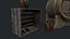 Barrel with the bottles - game assets