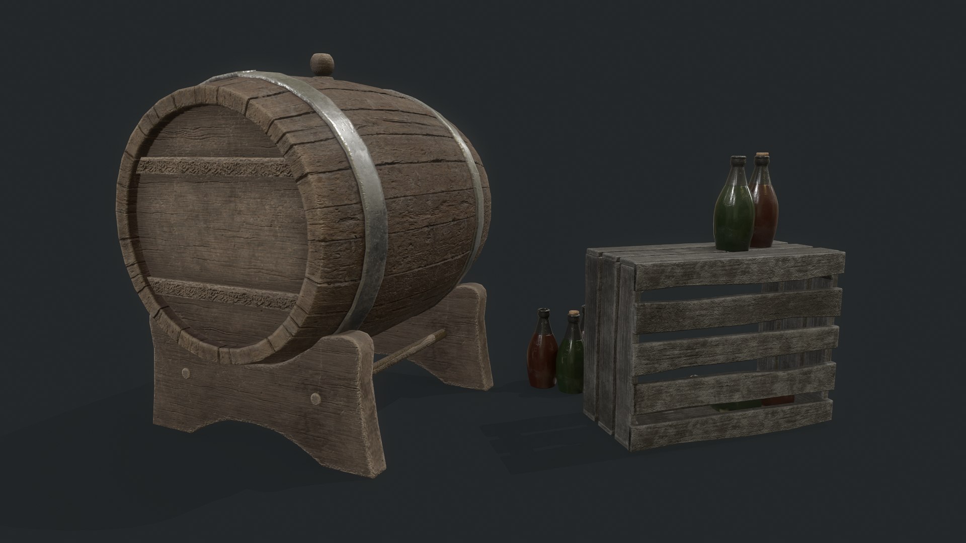 3D barrel bottles asset https://p.turbosquid.com/ts-thumb/3h/R4FjBa/vX/screenshot008/png/1605792383/1920x1080/fit_q87/ff5727abfaf3f4b1bc0d1b19bca4337276503097/screenshot008.jpg