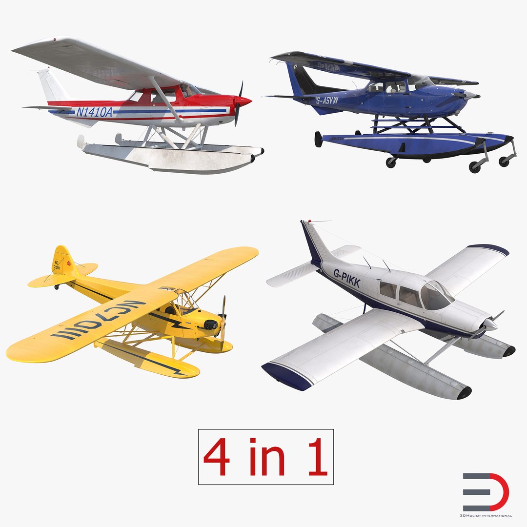 Seaplanes Collection 2 3D model preview