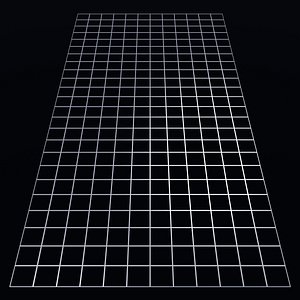 3D Perforated panel with 90 percent opening 25O124