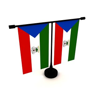 Flag of Equatorial Guinea 3D