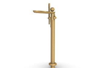 Gessi Haute Culture Floor Mounted Bath Spout 74029 3D Model Obj 3DsMax STL