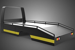 3D BED ONLY FLATBED TOW TRUCK CAR CARRIER PARKED RECOVERY SERVICE model