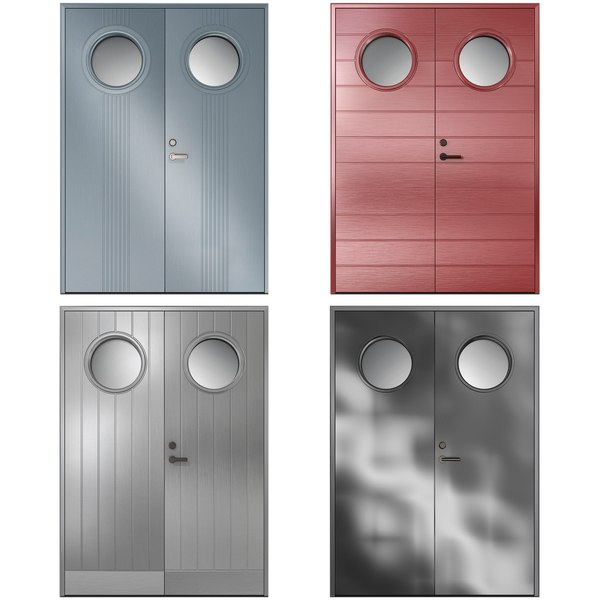 3D Metal swinging fire doors - TurboSquid 1961398