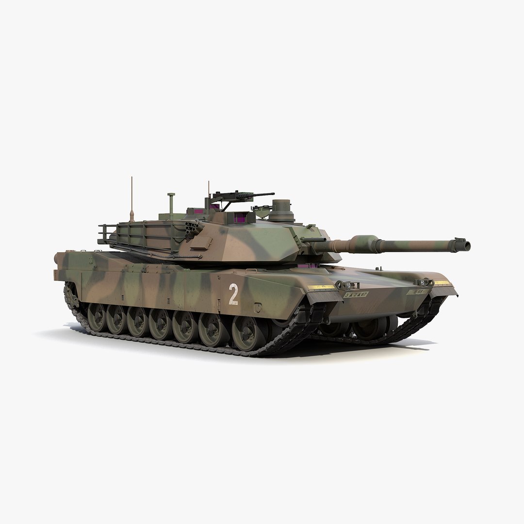 M1 Abrams Rigged 3D Model 3D model preview