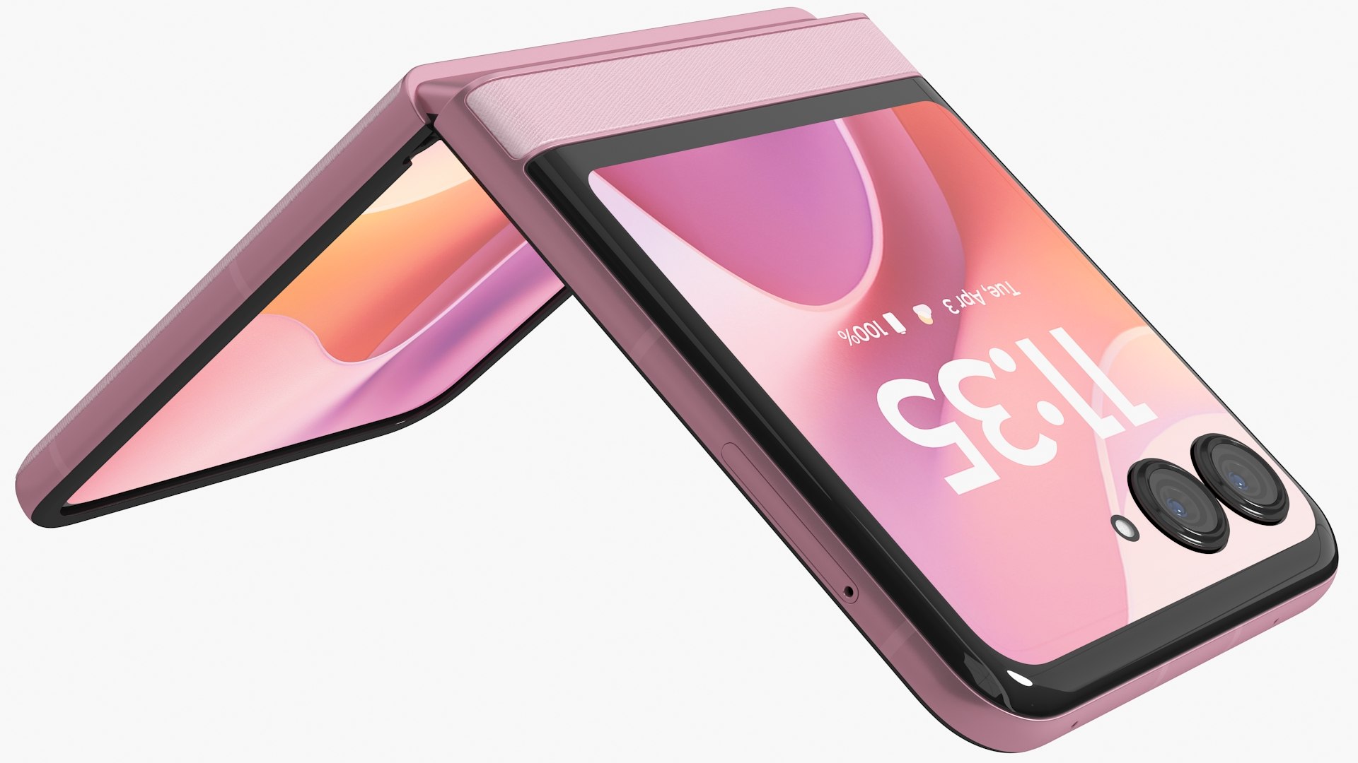 3D Motorola Razr 60 Parfait Pink Animated Model - TurboSquid 2402593