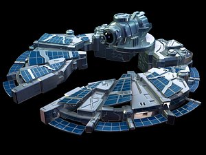 sci-fi spaceship 3d max