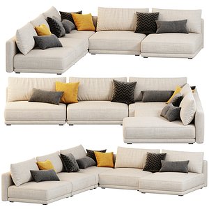 3D Blanche Katarina Corner Couch Sofa By Blanche model