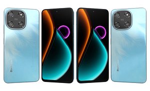 Blackview COLOR 6 Celestial Blue 3D model