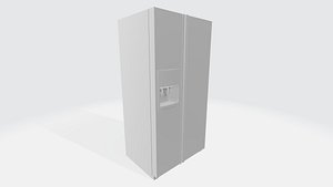 two-chamber refrigerator 3D model