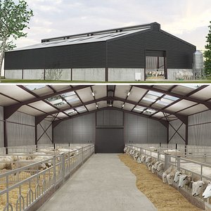 3D Sheep Barn model