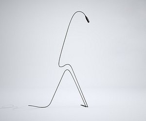 flamingo lamp 3d model