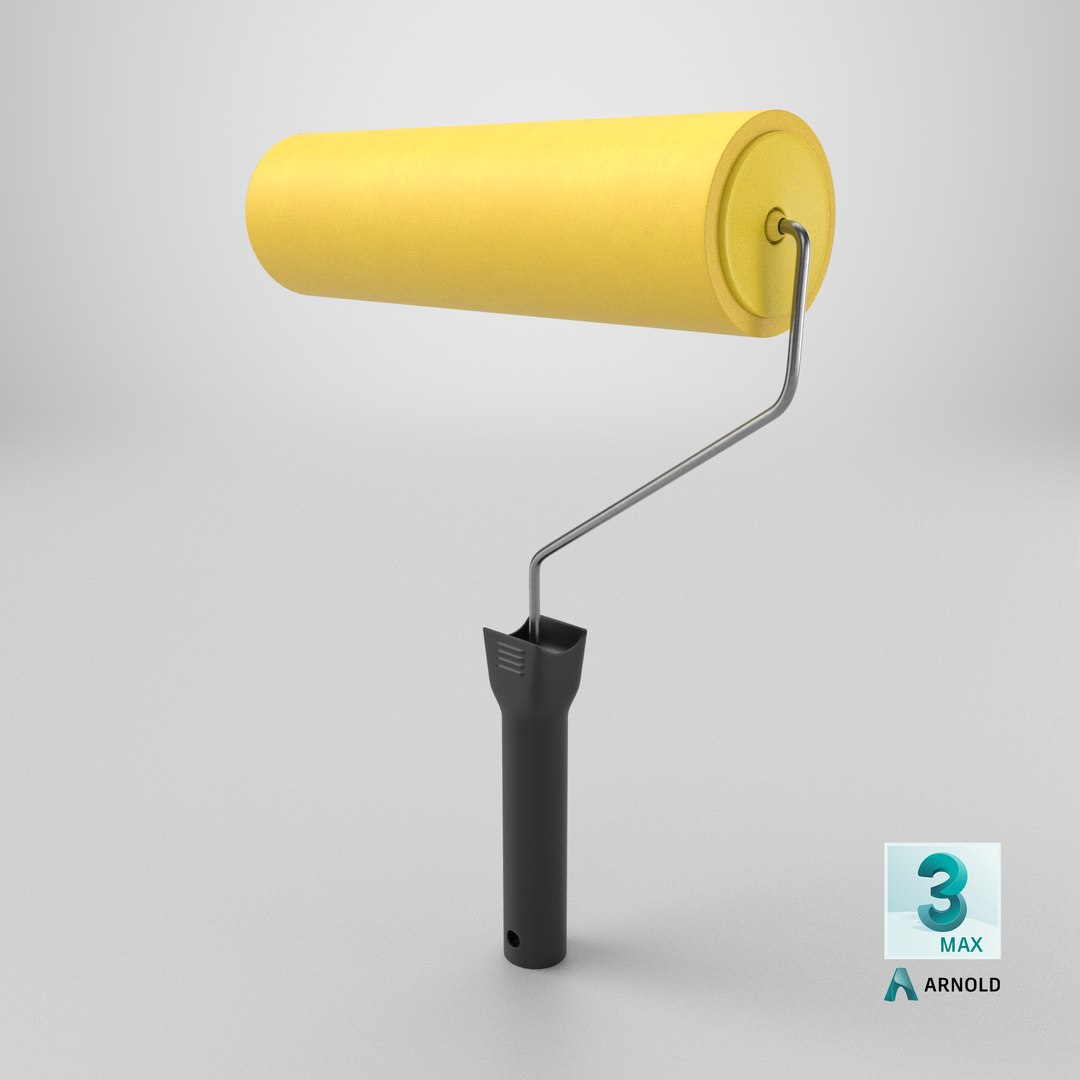 3D Paint Roller model https://p.turbosquid.com/ts-thumb/3h/wAeNKz/UT/stemcell_max_arnold_render/png/1756208580/1920x1080/fit_q87/7a8e6529dd92d83ba25583cad6138cde772072d7/stemcell_max_arnold_render.jpg