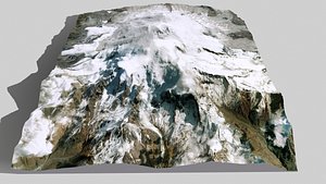 3D Mountain landscape Elbrus