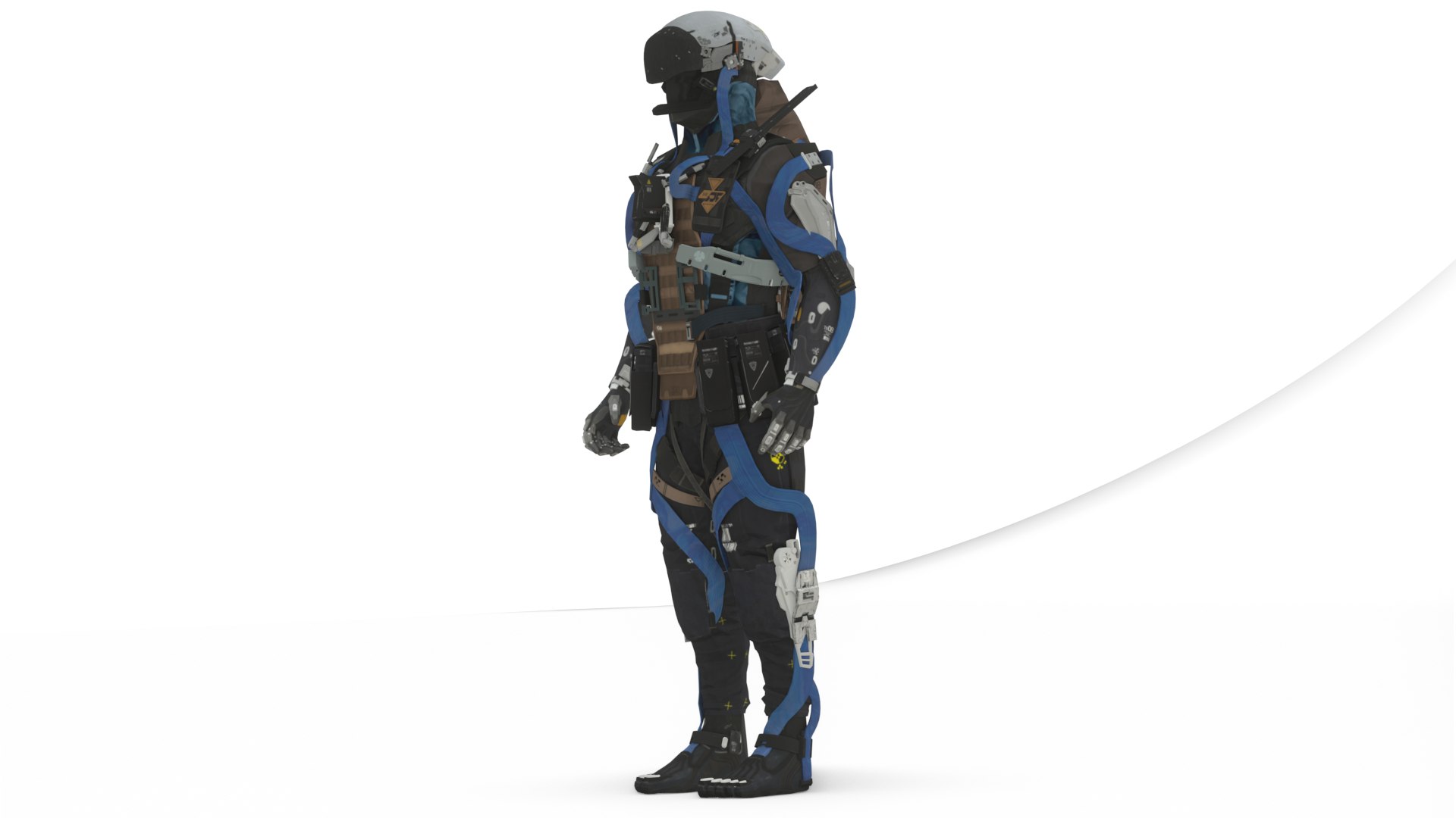 Heavy Combat Mech 3D Model Rigged For Game Engines Animation 3D Model ...