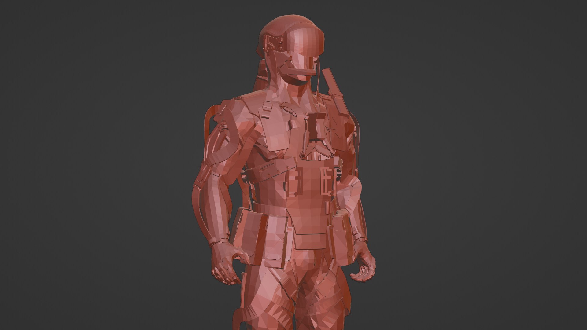 Heavy Combat Mech 3D Model Rigged For Game Engines Animation 3D Model ...