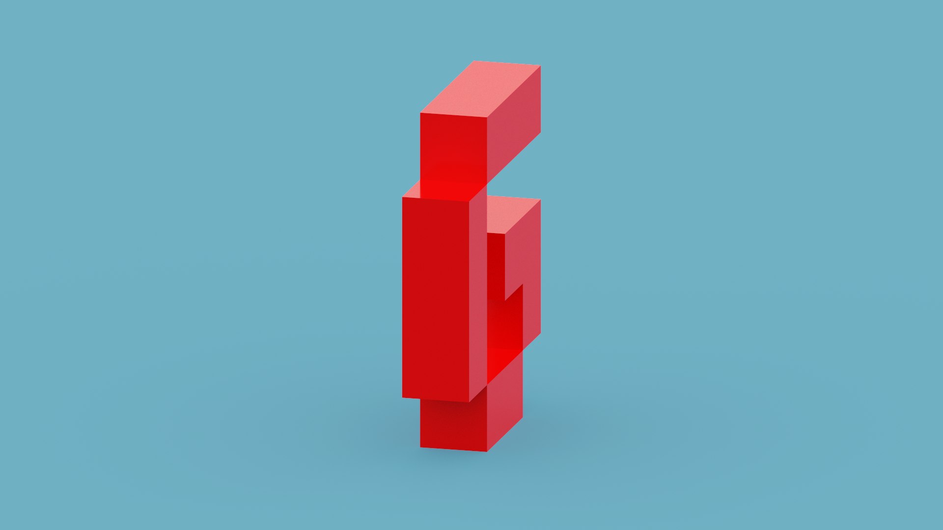 3D Pixel Letter G Model - TurboSquid 1981098