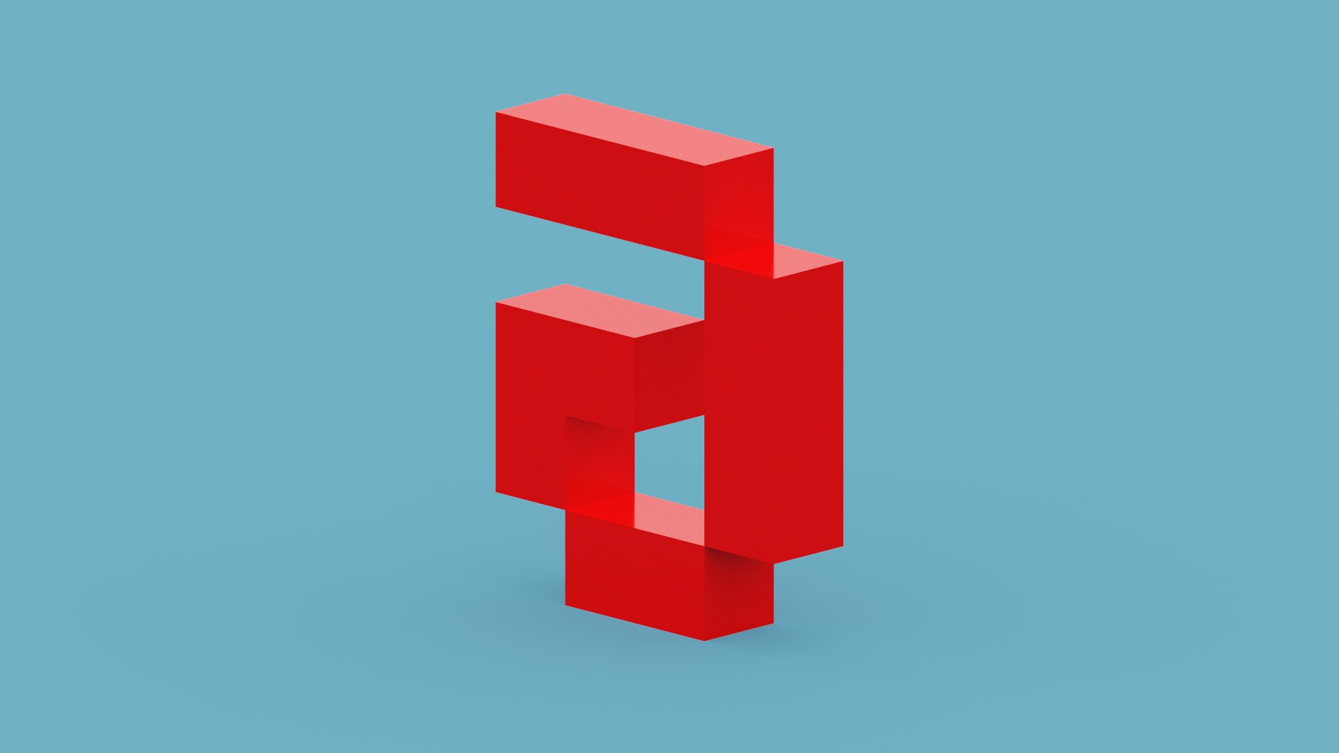 3D Pixel Letter G Model - TurboSquid 1981098