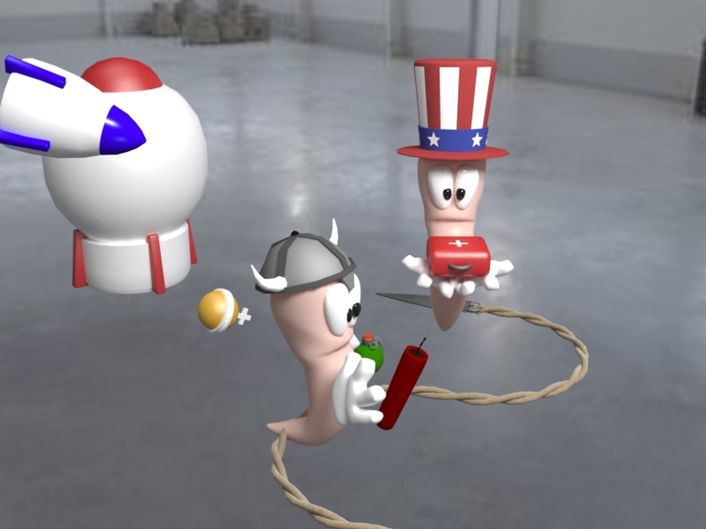 3D Games Worms Model - TurboSquid 1346261