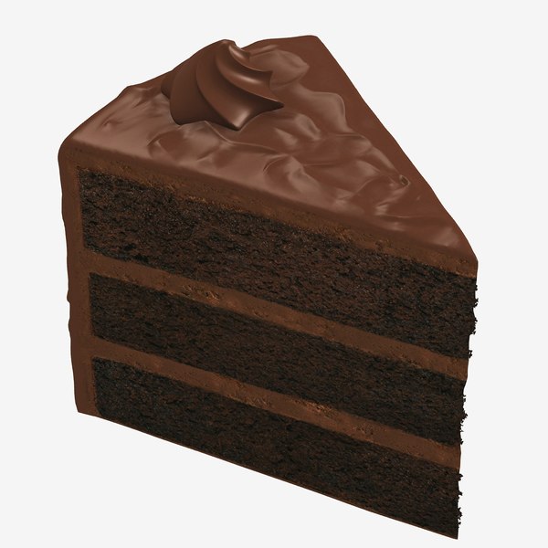 modelo 3d Rebanada de pastel - Chocolate - TurboSquid 713928