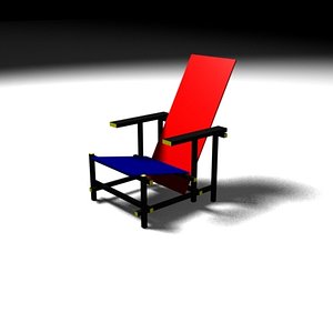 rietveld chair 3d model