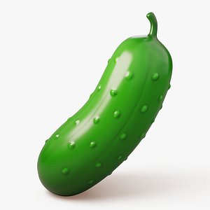 Stylized Cucumber 3D