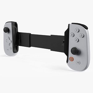 Mobile Gaming Controller with Phone Mount White Black