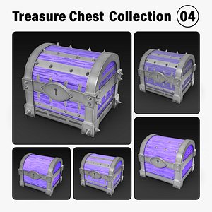 Low Poly Treasure Chest Collection - Set 4