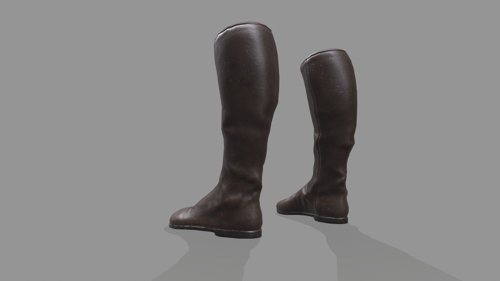 Leather Boots Model - TurboSquid 1912943