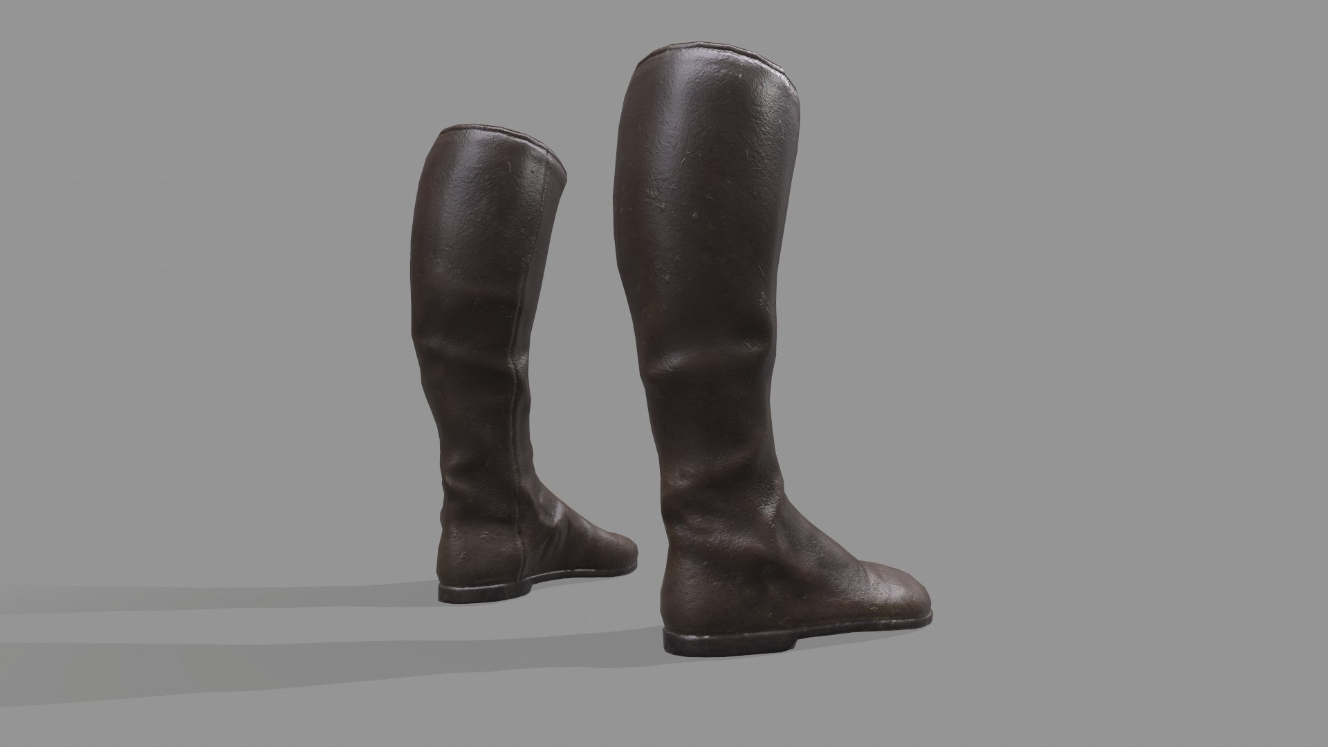 Leather Boots Model - TurboSquid 1912943