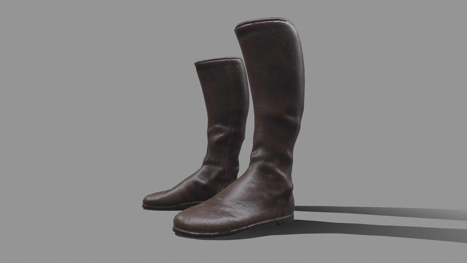 Leather Boots Model - TurboSquid 1912943