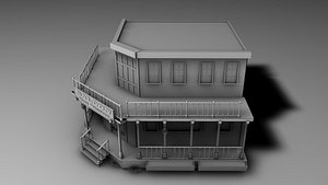 3d model old western west