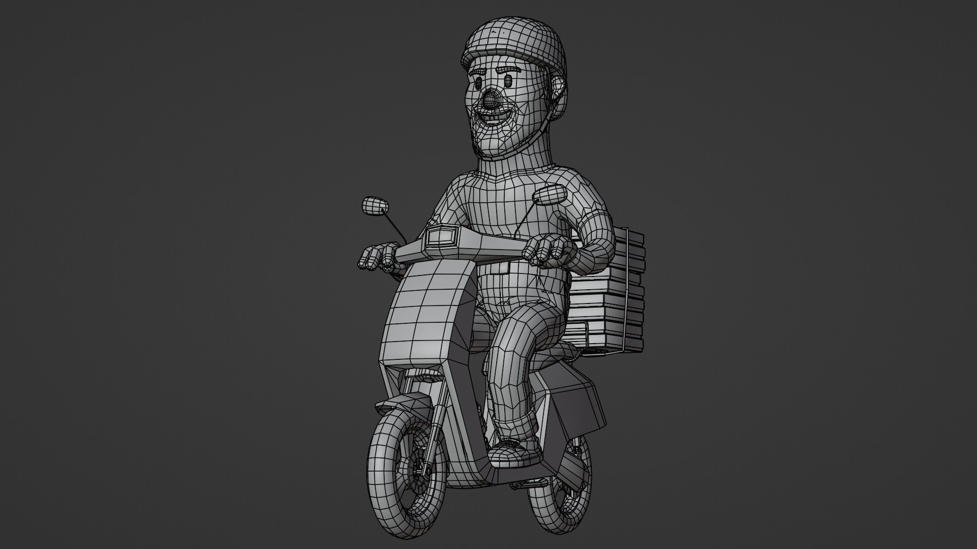 3D Model Delivery Guy - Stylized Low Poly Rigged And Animated Character ...