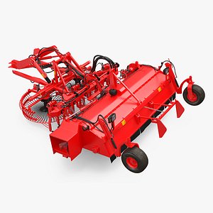 Sugar Beet Harvester Tool Details Red Rigged