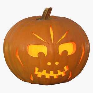 jack o lantern pumpkin 3D model