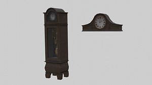 vintage clocks materials pbr 3D