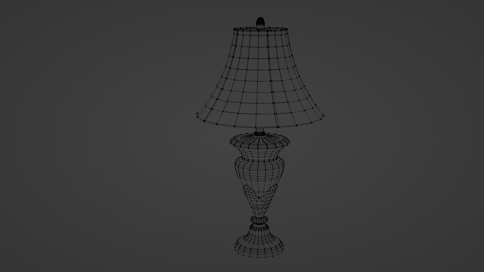 3D Victorian Tabletop Lamp TurboSquid 2094405