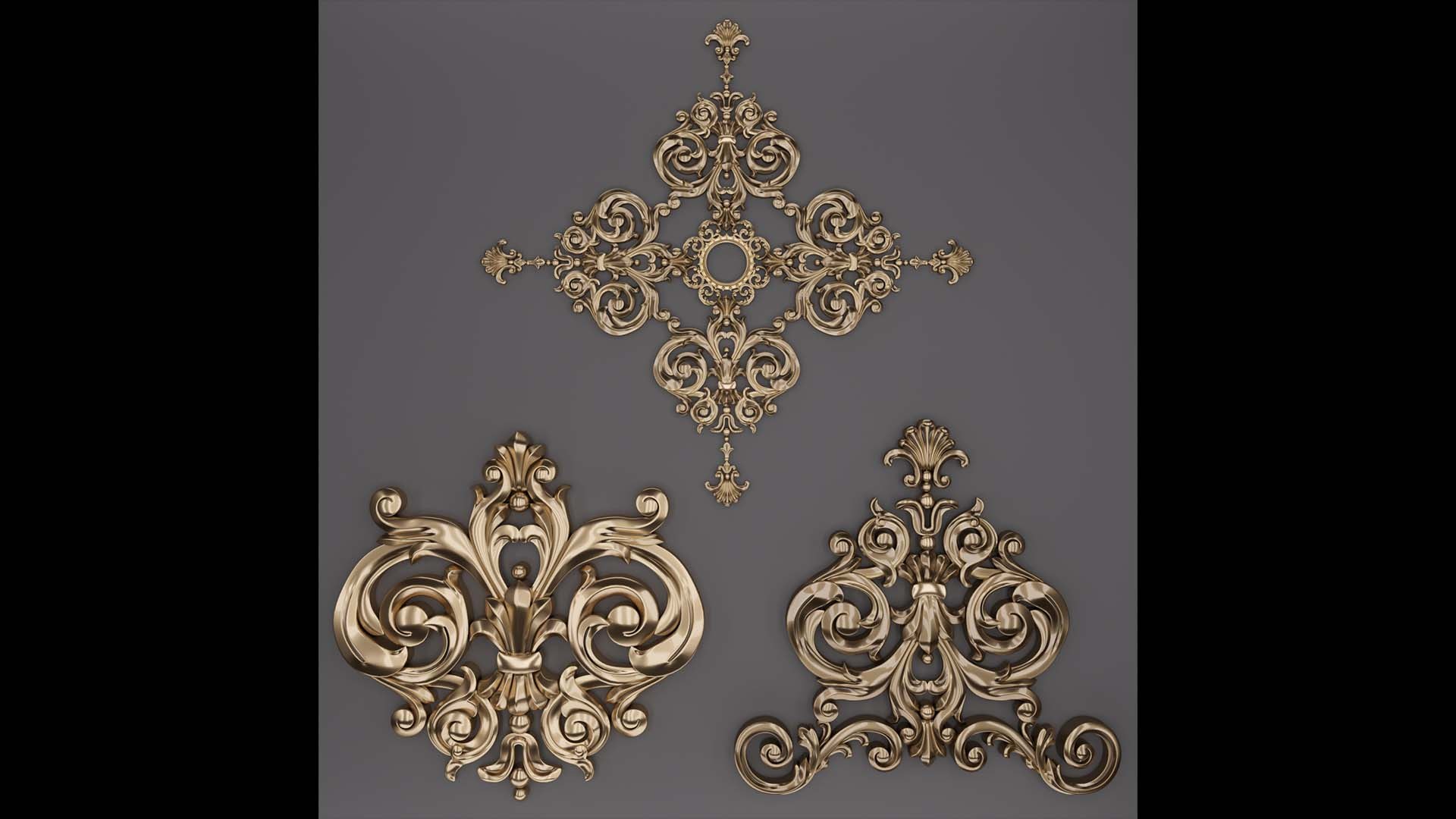 3D Trim Ornament 40 - TurboSquid 1909010