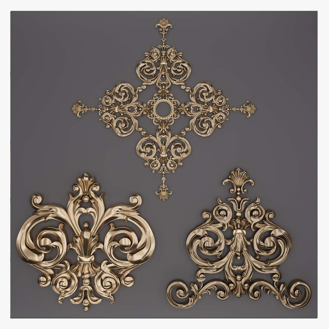 3D Trim Ornament 40 - TurboSquid 1909010
