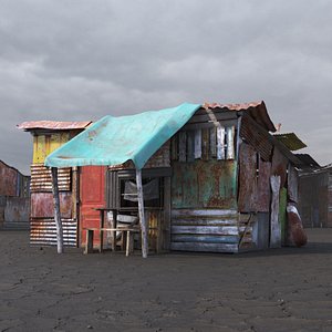 Small Rusty Shack with Awning