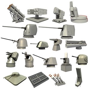 3D great naval weapon systems model