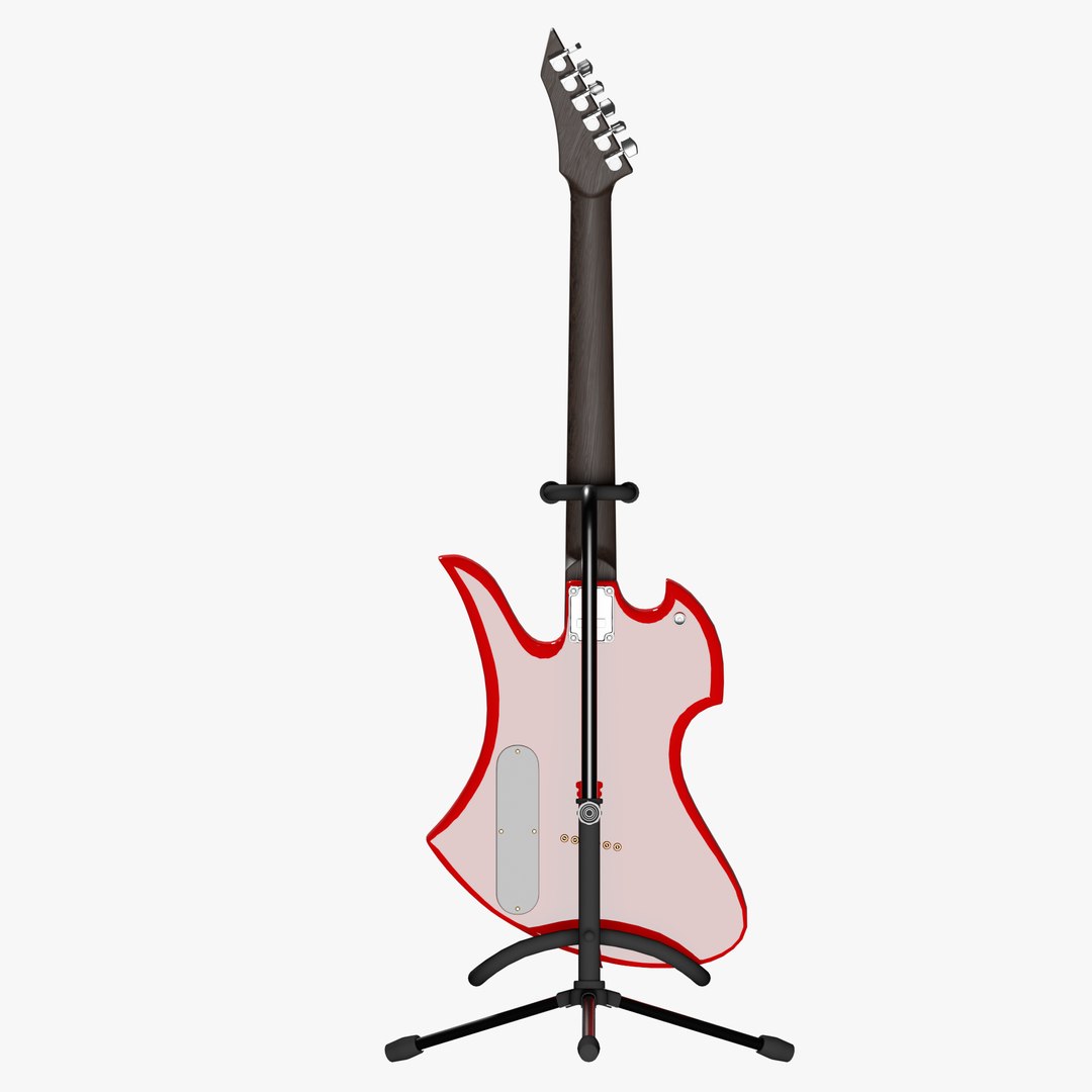3D B C Rich Mockingbird Electric Guitar Model - TurboSquid 2105336