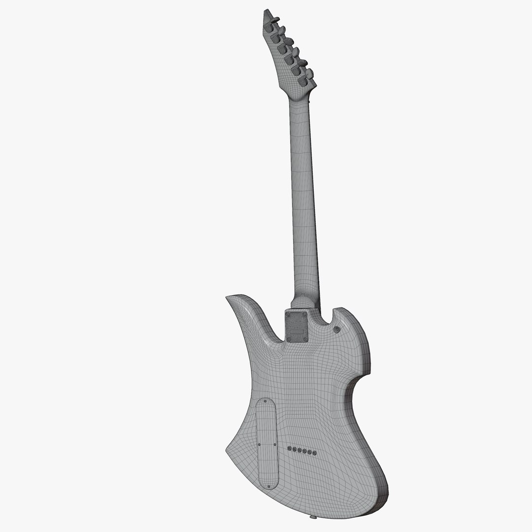 3D B C Rich Mockingbird Electric Guitar model - TurboSquid 2105336
