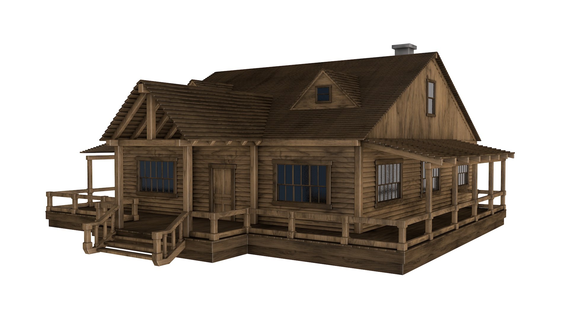 Western House Model - TurboSquid 1914840