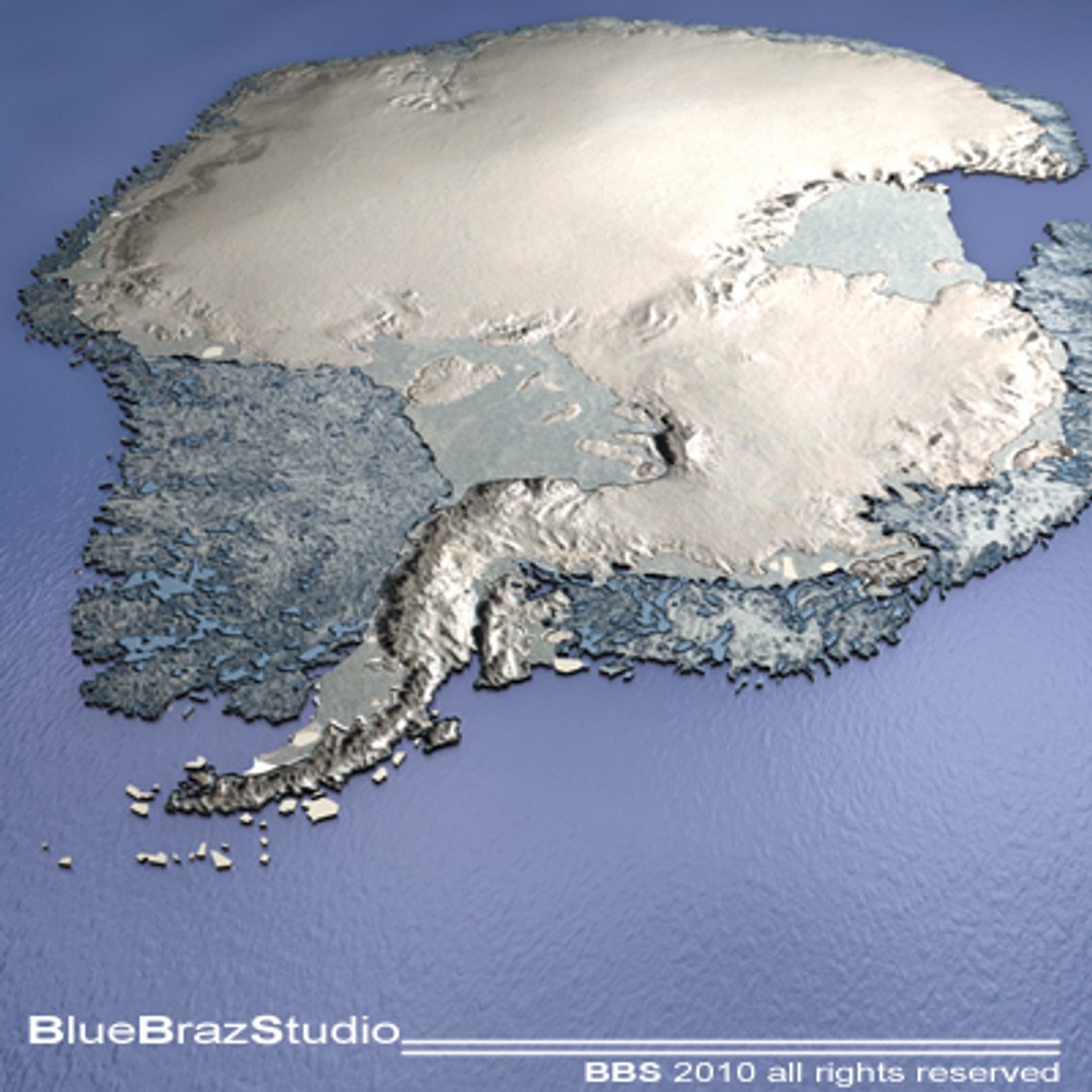 south pole 3d model