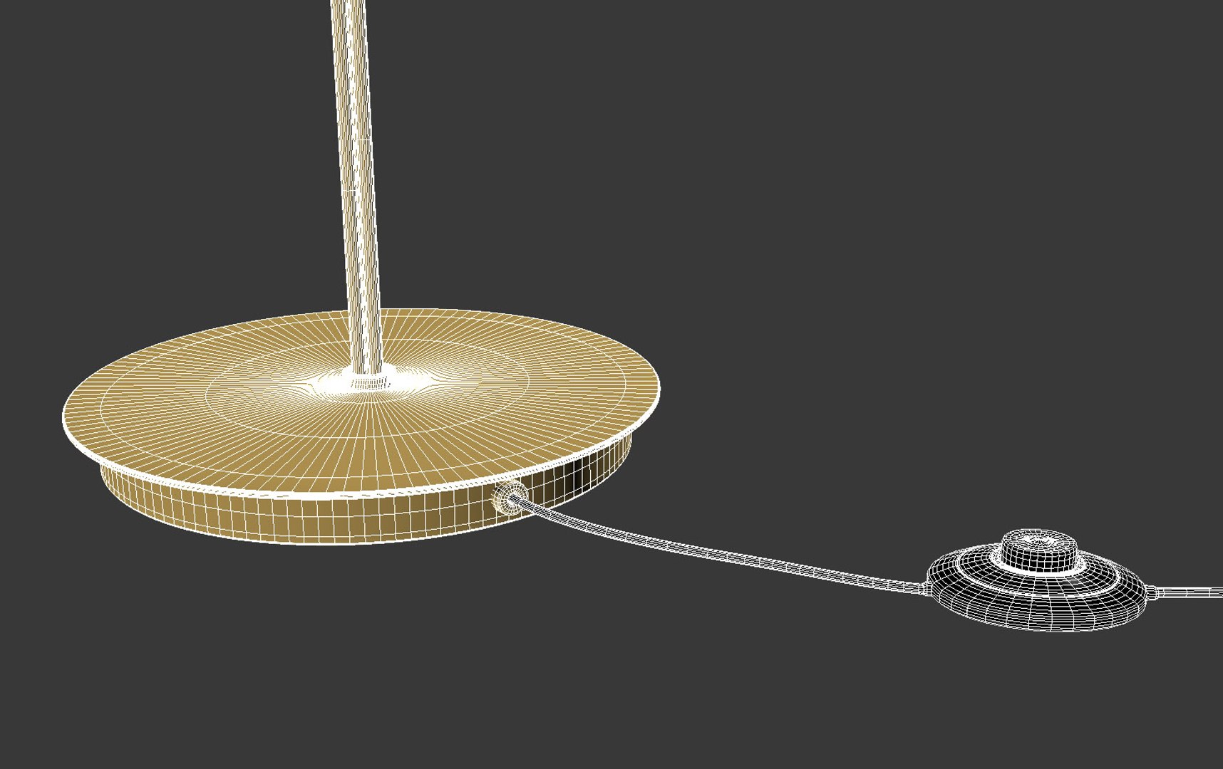 3D Floor Lamp In Brass And Opal Glass MORICIO - TurboSquid 1952705