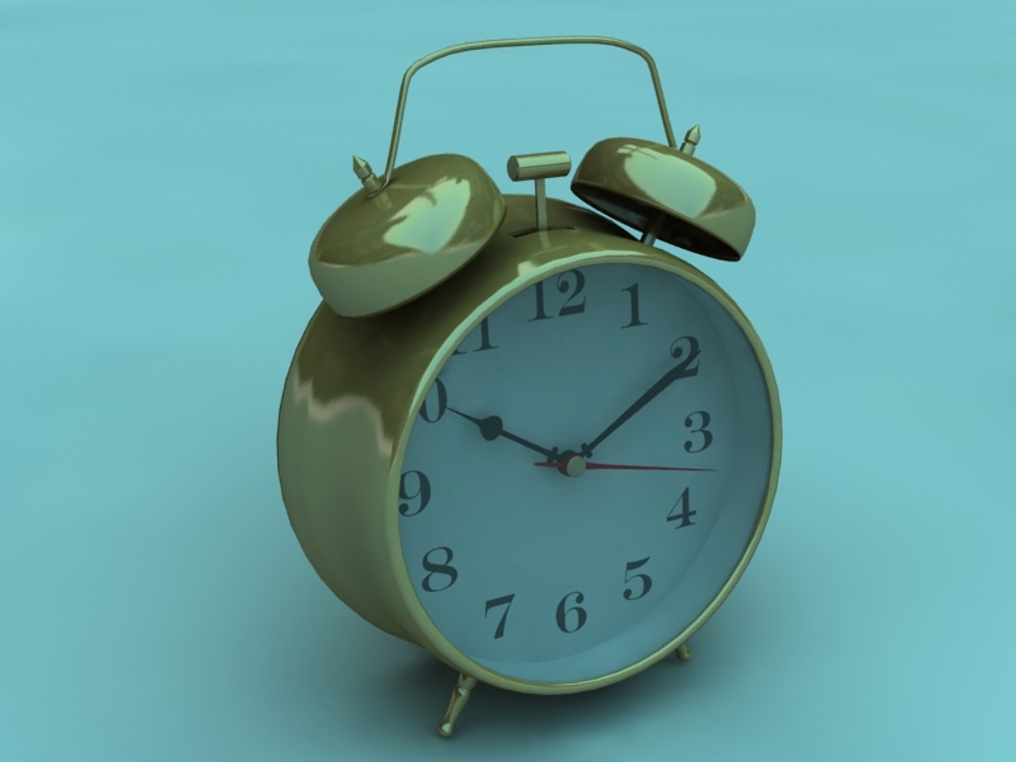 3d model classic alarm clock