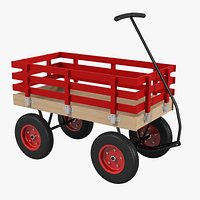 Bronco Wood Frame Wagon Trolley
