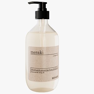 3D realistic meraki body wash