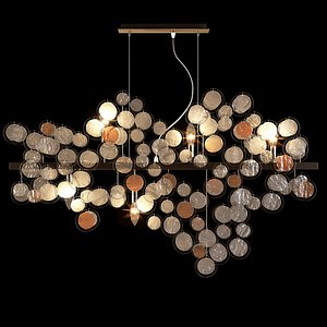 3D pendant lamp clouds model